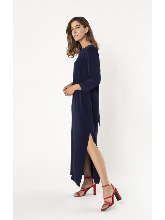 QUIOSQUE QUIOSQUE Každodenné šaty OTHER DRESS WOVEN Tmavomodrá Regular Fit
