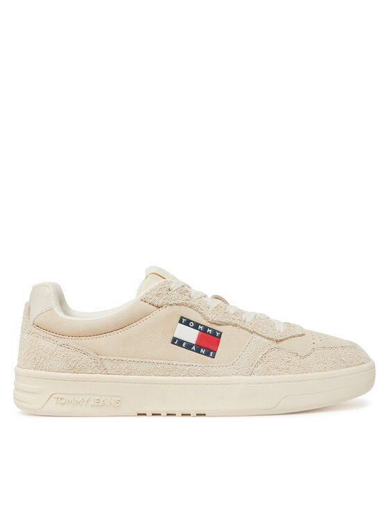 Tommy Jeans Tommy Jeans Laisvalaikio batai Tjm Cupsole Suede EM0EM01568 Écru