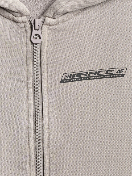 4F 4F Bluza ESPORTS RACING Szary Loose Fit