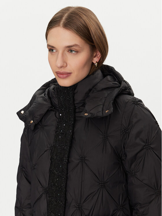 Fracomina Fracomina Zimní bunda FR24WC3003O423S9 Černá Regular Fit