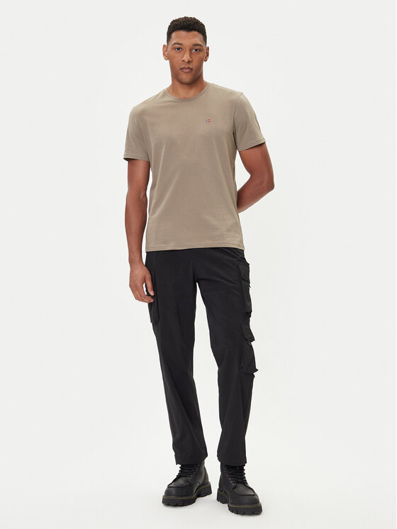 Napapijri Napapijri T-Shirt Salis NP0A4H8D Beige Regular Fit