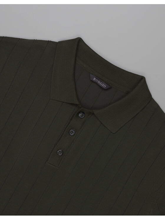 Borgio Borgio Polo pastena Zielony Classic Fit