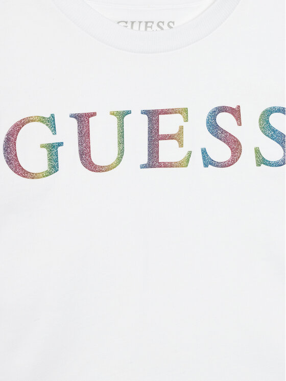 Guess Guess T-krekls J4RI33 K8VA3 Balts Boxy Fit
