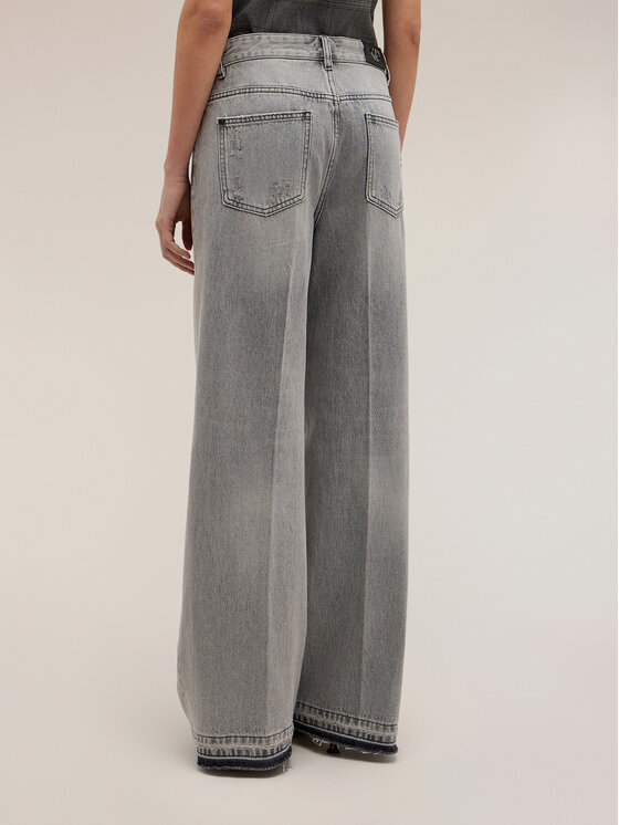 Motivi Motivi Jeansy P408Q004763N013 Szary Over Fit