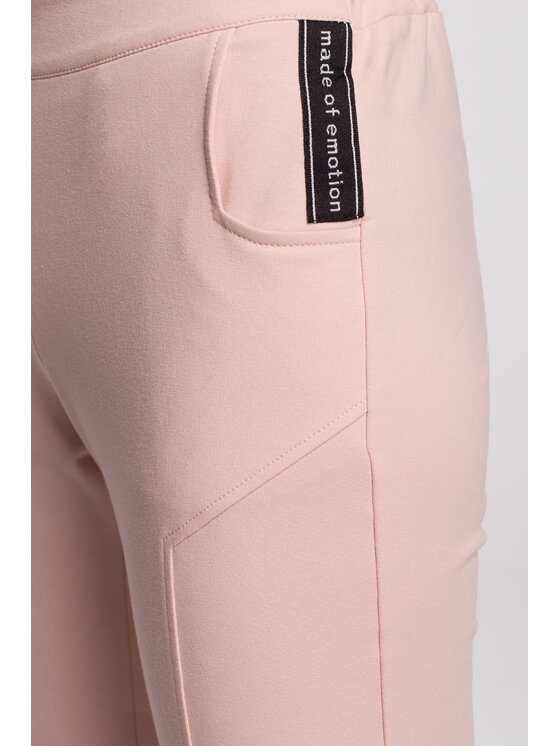Made of Emotion Made of Emotion Pantaloni in maglia M493 Rosa Ahletic Fit