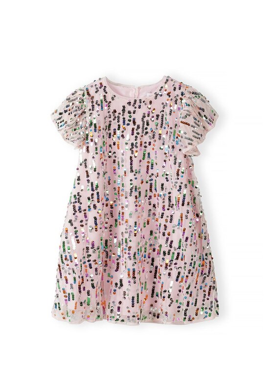 minoti minoti Sukienka elegancka 32DRESS155 Różowy Regular Fit