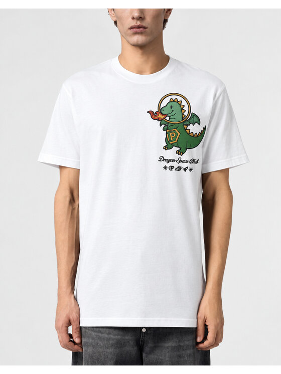 PHILIPP PLEIN PHILIPP PLEIN T-Shirt 31291 Biały Regular Fit