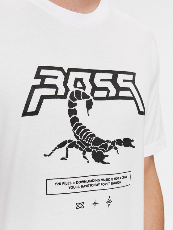 BOSS Boss Тишърт Tescorpion 50510648 Бял Regular Fit