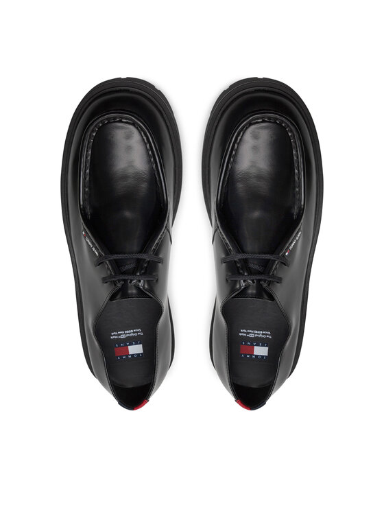 Tommy Jeans Tommy Jeans Обувки Tjm Smart Derby Shoe EM0EM01418 Черен