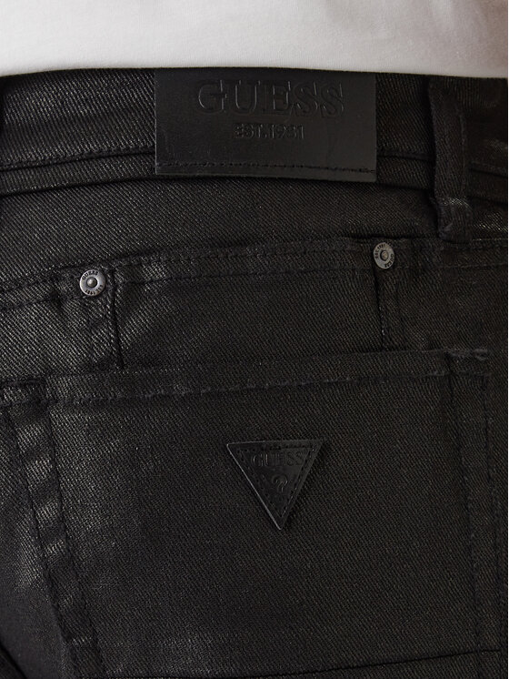 Guess Guess Džínsy M6RAR7 D6460 Čierna Regular Fit