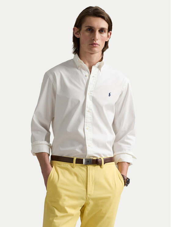 Polo Ralph Lauren Polo Ralph Lauren Cămașă 710937993008 Alb Custom Fit