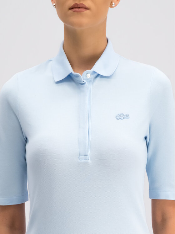 Lacoste Polo marškinėliai PF7844 Mėlyna Slim Fit • Modivo.lt