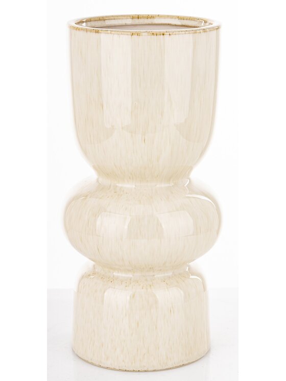 MIAhome MIAhome Wazon ceramiczny 30x14,5x14,5 cm MEZANIO Biały