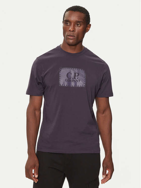 C.P. Company Tričko 17CMTS029A005100W Tmavomodrá Regular Fit