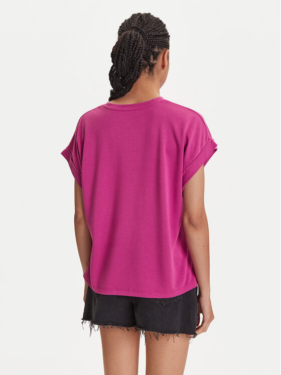 Emporio Armani Emporio Armani Póló EW000616 AF12187 UA227 Rózsaszín Loose Fit