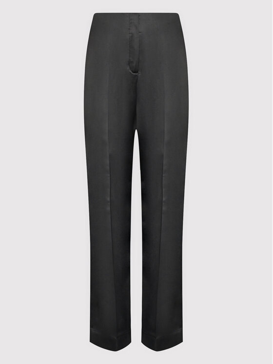 Calvin Klein Calvin Klein Pantaloni di tessuto Duchess Satin K20K204429 Nero Regular Fit
