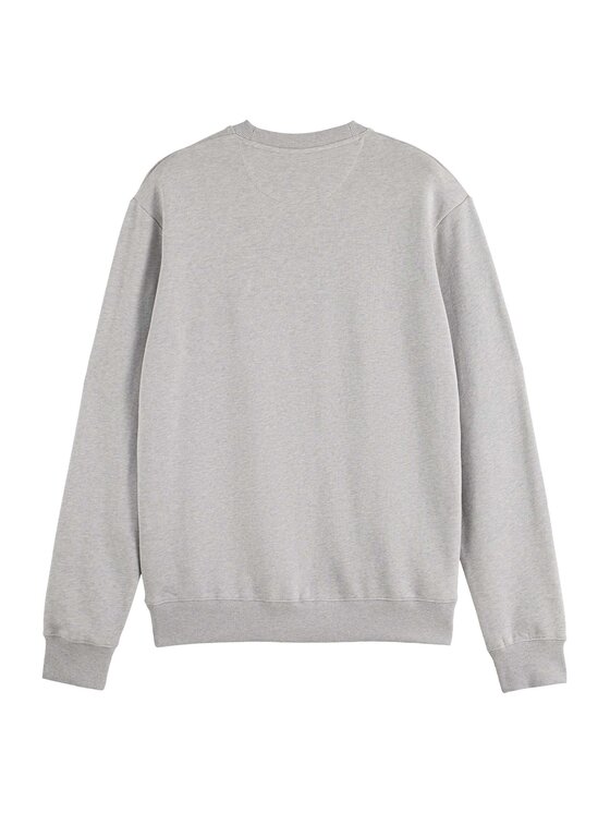 Scotch & Soda Scotch & Soda Sweter 27412 Szary Casual Fit