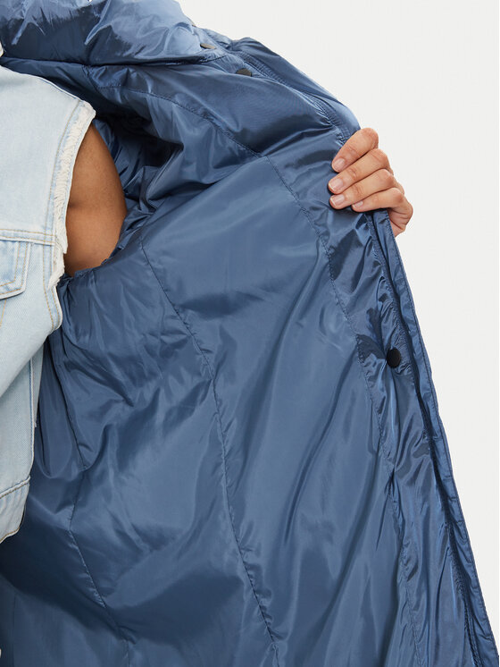 Calvin Klein Jeans Calvin Klein Jeans Μπουφάν χειμωνιάτικο Shiny Monologo J20J224617 Μπλε Regular Fit