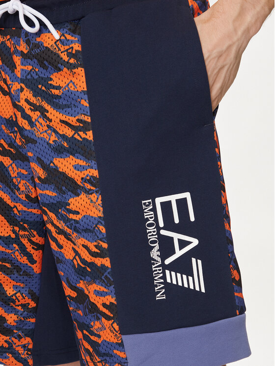 EA7 Emporio Armani EA7 Emporio Armani Sportske kratke hlače 3DPS60 PJEQZ 2605 Narančasta Regular Fit