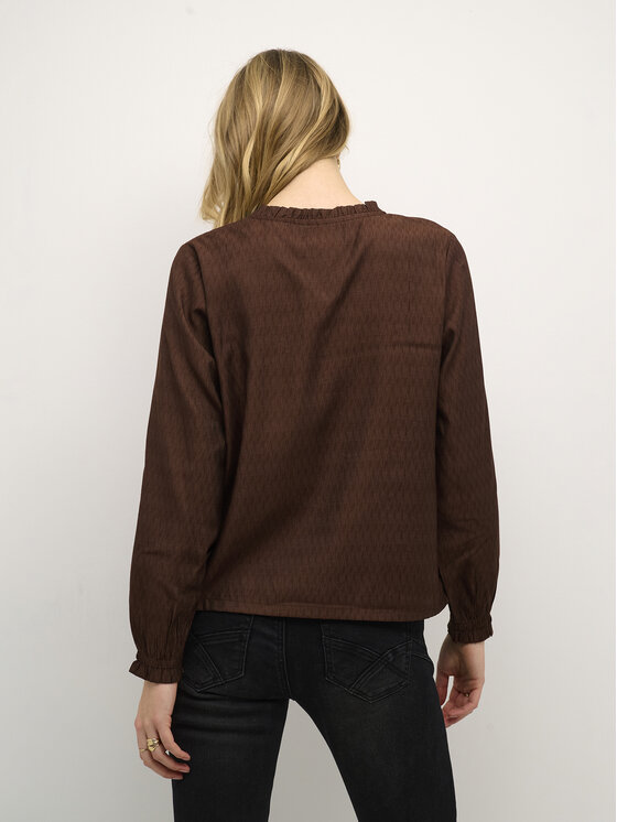 Cream Cream Блуза Crliselin 10611698 Кафяв Straight Fit