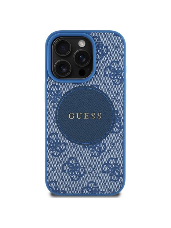 Guess Guess Etui na telefon Apple iPhone 16 Pro Niebieski