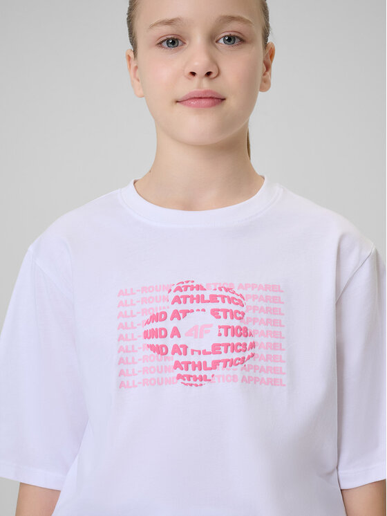 4F 4F T-Shirt THE COLOR'S ENERGY Biały Loose Fit