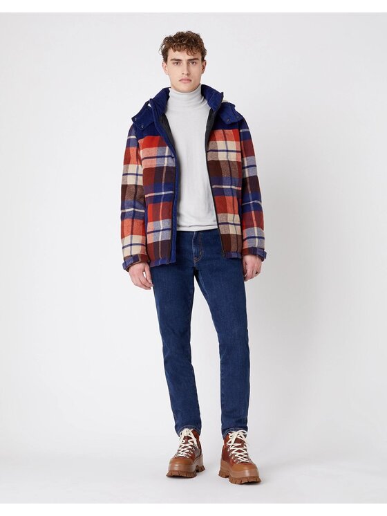 Wrangler Wrangler Giubbotto invernale THE CHECK POP-OVER Rosso Regular Fit