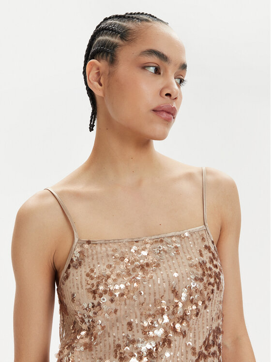 MAX&Co. MAX&Co. Коктейльна сукня Calate 24166210 Коричневий Regular Fit