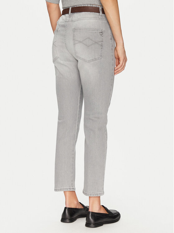 Please Please Jeansy P2TDCT5W8S Szary Regular Fit