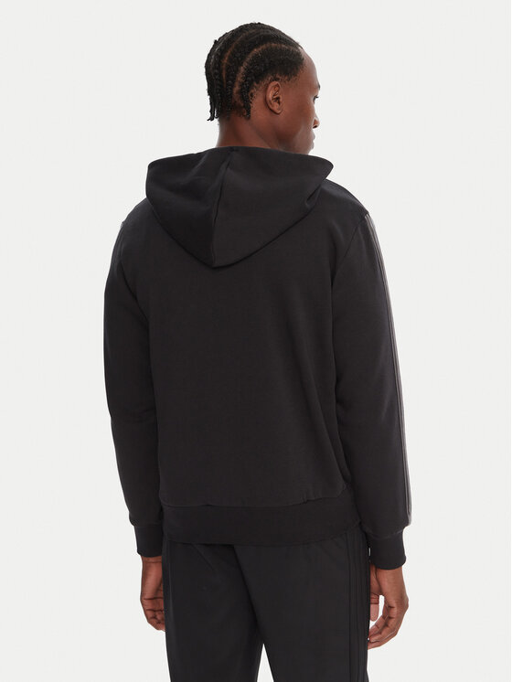 adidas adidas Felpa Holiday 3-Stripes JM1695 Nero Regular Fit