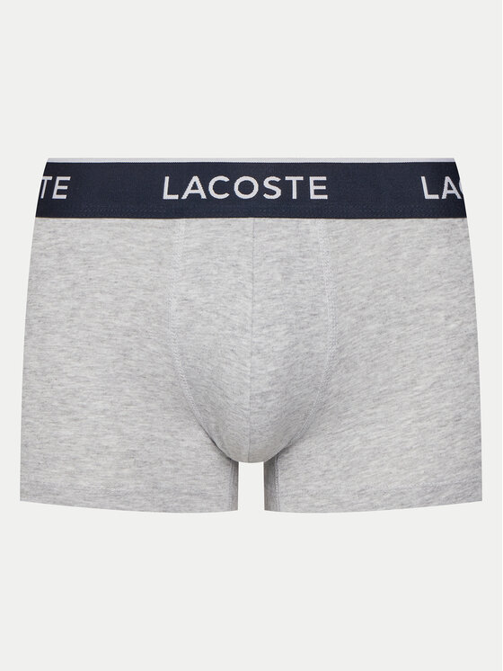 Lacoste Lacoste Set od 3 para bokserica 5H1300 Siva