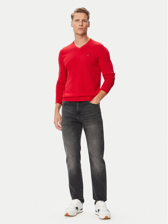 Tommy Hilfiger Tommy Hilfiger Πουλόβερ Essential MW0MW14745 Κόκκινο Regular Fit
