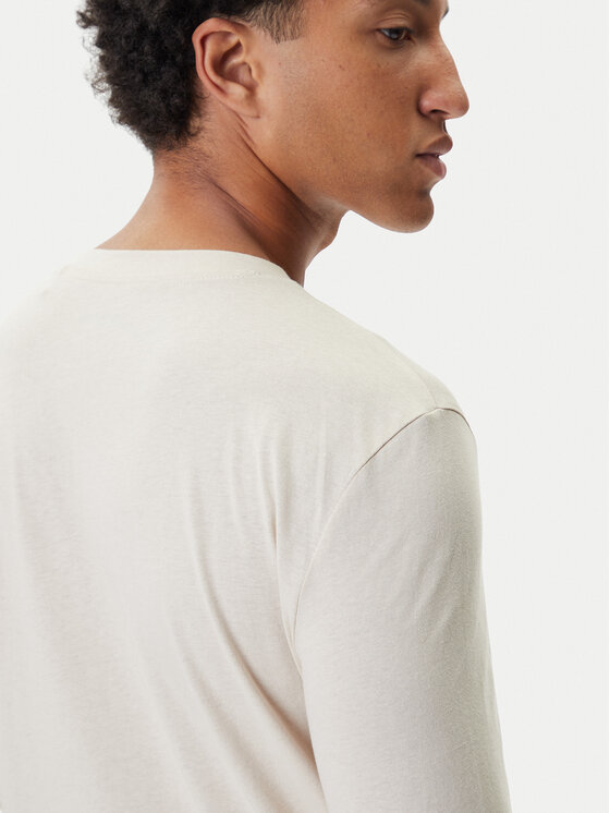 Mustang Mustang Longsleeve krekls Asheville 1016873 Bēšs Regular Fit