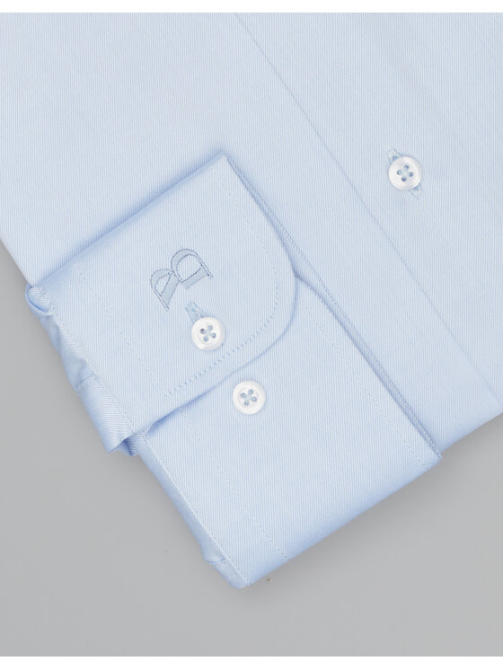 Borgio Borgio Koszula manziana 00599 Niebieski Slim Fit
