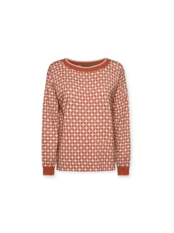 Elena Mirò Elena Mirò Cardigan M408Z000533N0S4 Marrone Boxy Fit