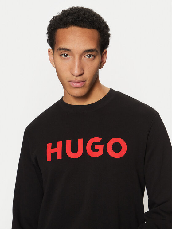 HUGO Hugo Bluza Dem 50477328 Czarny Regular Fit