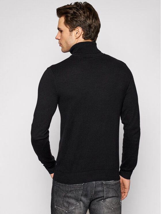 Jack&Jones Jack&Jones Rolák Emil Knit Roll Neck 12157417 Černá Regular Fit