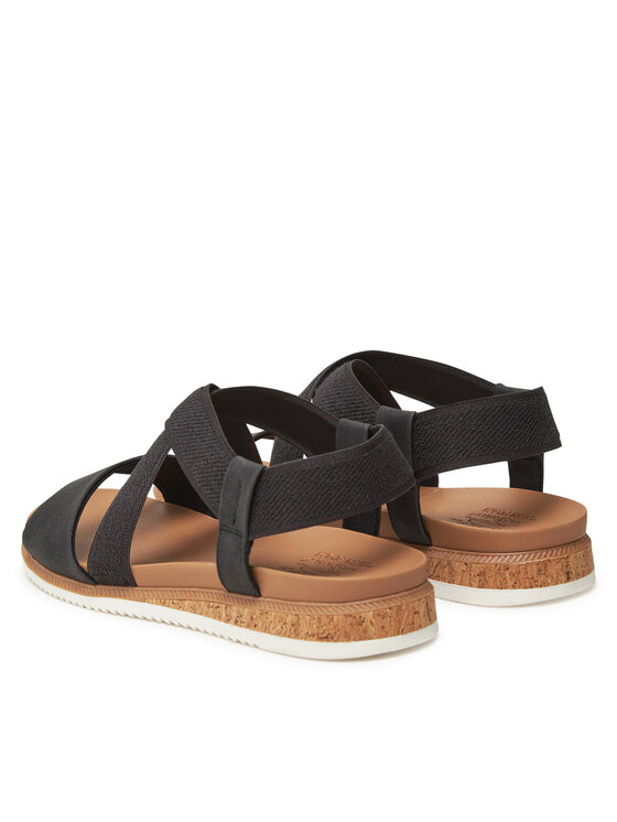 Skechers Skechers Sandale BOBS Desert Kiss Low 114705/BLK Crna
