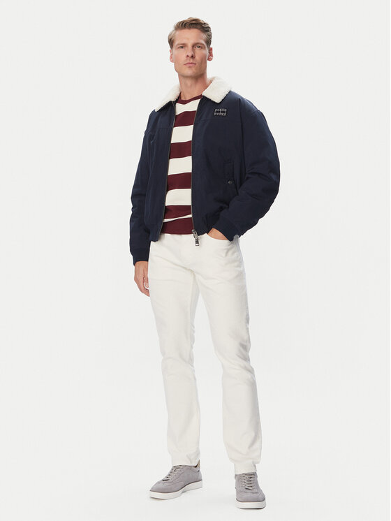 Tommy Jeans Tommy Jeans Bomber Flag Aviator  DM0DM23499 Tamnoplava Relaxed Fit