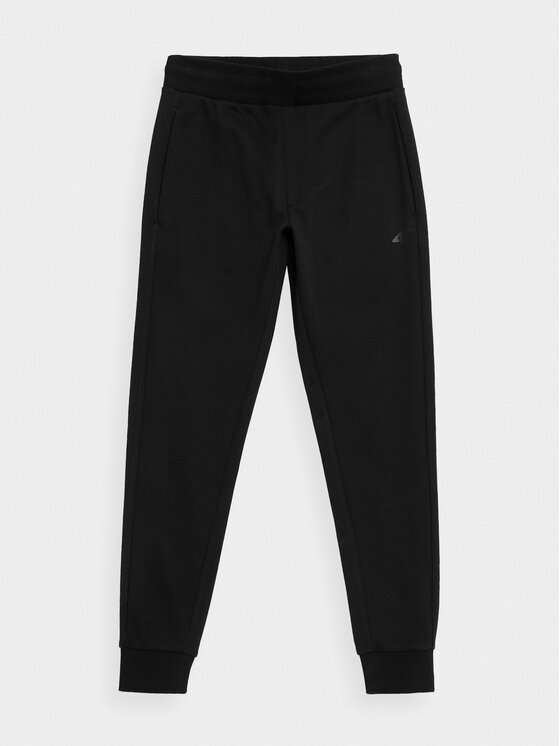 4F 4F Pantaloni da tuta 4FWSS24TTROM603 Nero Regular Fit