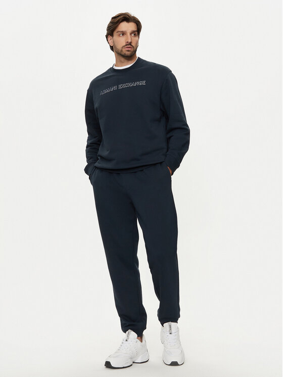 Armani Exchange Armani Exchange Pantaloni da tuta 6DZPJM ZJADZ 1510 Blu scuro Regular Fit