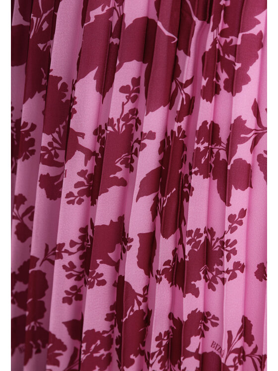 BIZUU BIZUU Spódnica mini MINA FLORAL SKIRT Różowy Standard Fit