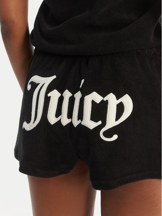 Juicy Couture Juicy Couture Kombinezon Applique Terry JCWFP126316 Črna Regular Fit