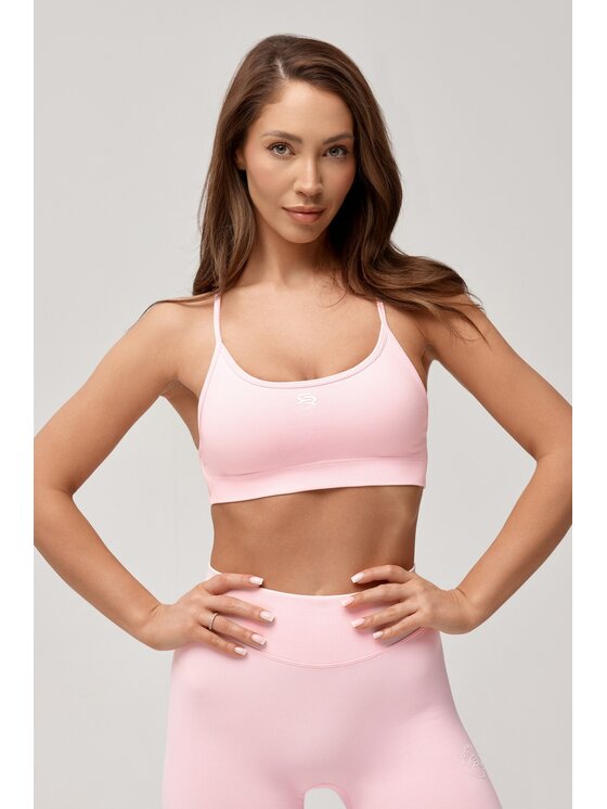 ROUGH RADICAL ROUGH RADICAL Biustonosz sportowy SEAMLES GLOW BRA Różowy jasny