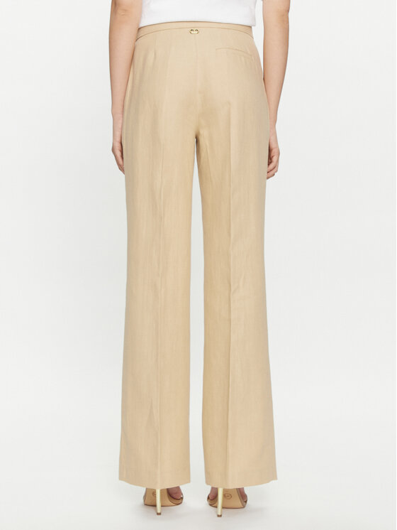 TWINSET TWINSET Παντελόνι υφασμάτινο 241TP2562 Μπεζ Regular Fit
