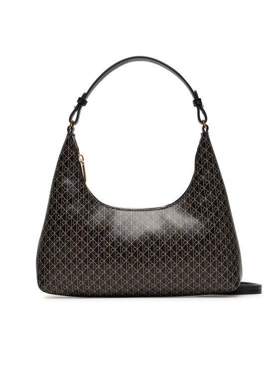 Calvin Klein Torebka Emblem Aop Conv Shoulder Bag LV04F3298G Czarny