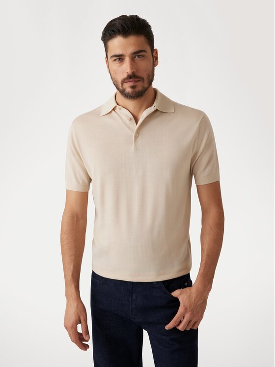 Guess Guess Sweter 173017 Beżowy Classic Fit