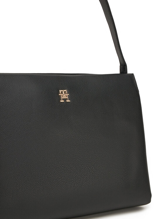Tommy Hilfiger Tommy Hilfiger Torbica Th Legacy Med Satchel AW0AW17173 Crna