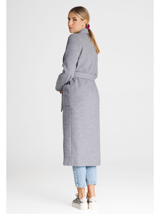 FIGL FIGL Kabát M991 Šedá Regular Fit