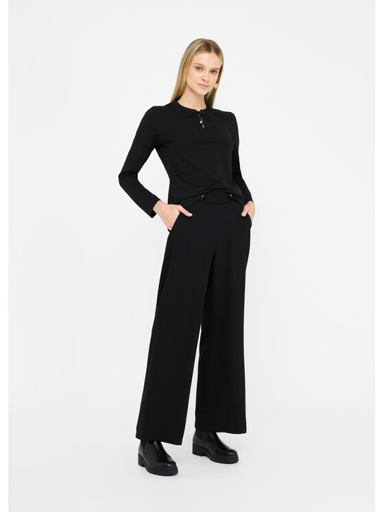 Liu Jo Liu Jo Pantaloni di tessuto TF5265TS42322222 Nero Regular Fit